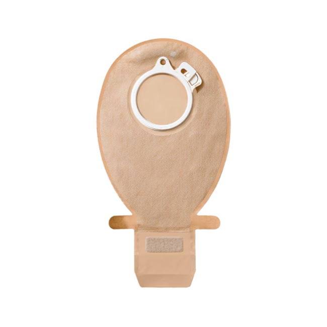 SenSura Click 2-Piece Drainable Ostomy Pouch, Maxi, Opaque, Flange Size, 50mm Red - Box of 10