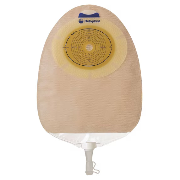 SenSura® 1-Piece Urostomy Transparent Pouch, Cut-to-Fit up to 3in, 76mm - Box of 10