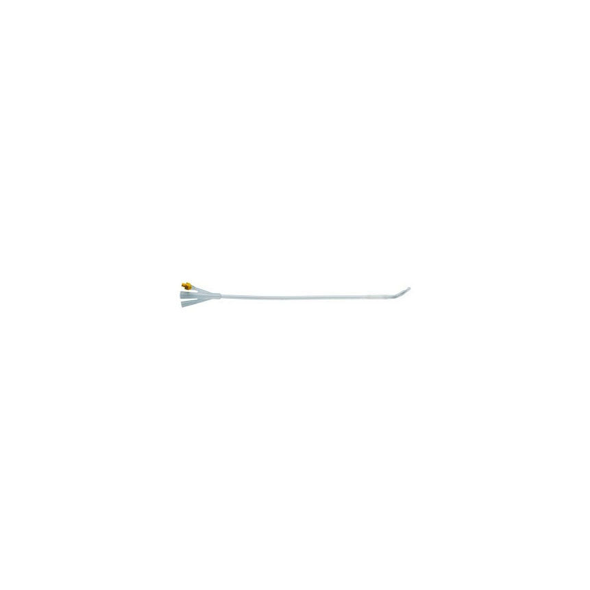 X-flow® Prostatic Catheter, 3-Way, Dufour Coude Tip, 18Fr, 30mL, 42cm, Silicone - Box of 5