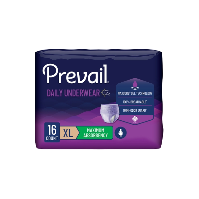 Protective Underwear Classic Fit Women X-Large 48-64in - 4 Case of 16