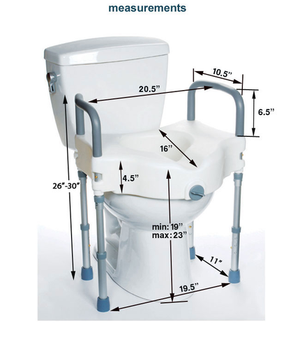 ActivKare Raised Toilet Seat with Legs - ActivKare