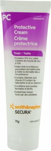 Secura Barrier Cream, 78g Tube, 10% Zinc Oxide, Latex-Free