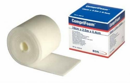 BANDAGE COMPRIFOAM OPEN-CELL FOAM 12CM X 0.4CM X 2.5M L/F BX/1RL - ActivKare