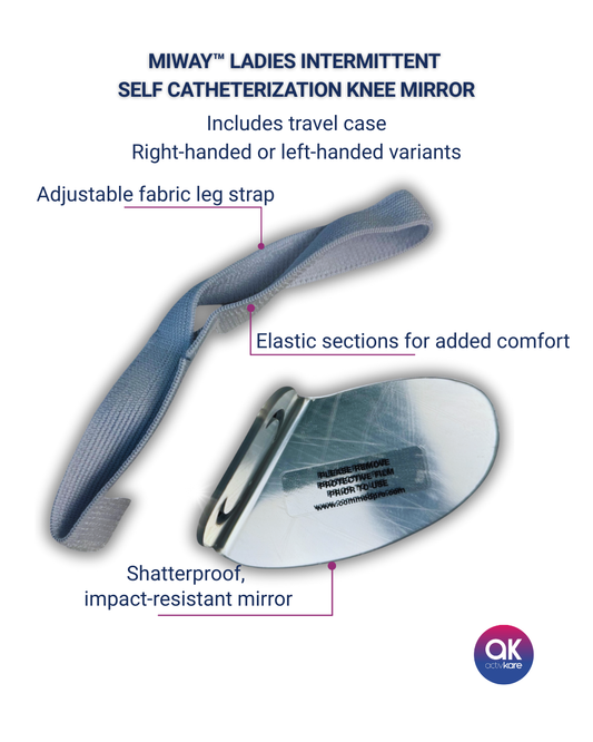 MiWay™ Ladies Intermittent Self Catheterization Knee Mirror