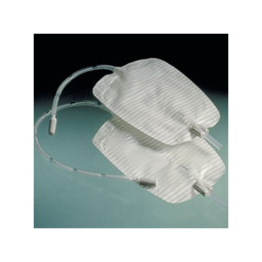 Conveen Security+ Leg Bag with Fabric Straps, Size 17oz, 500mL, Clamp Outlet, Sterile - 6 Boxes of 10