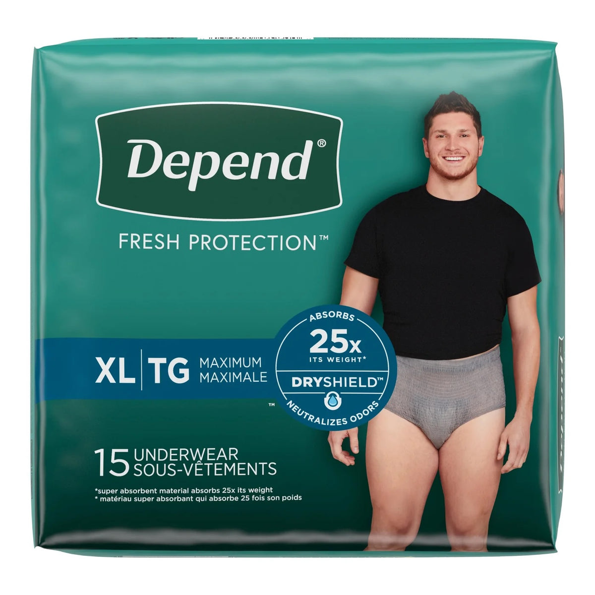 Depend Fresh Protection Incontinence Underwear for Men