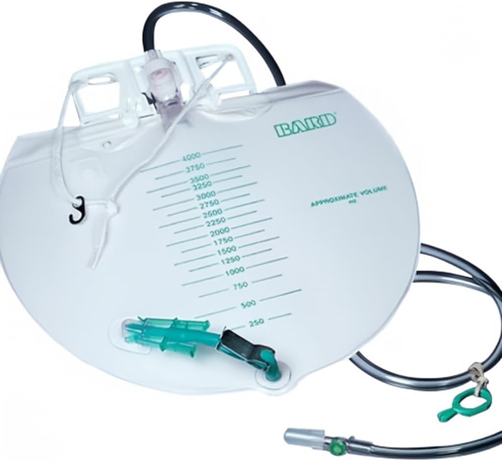 Urine Drainage Bag with Anti-Reflux Chamber, 2000mL - Case of 20