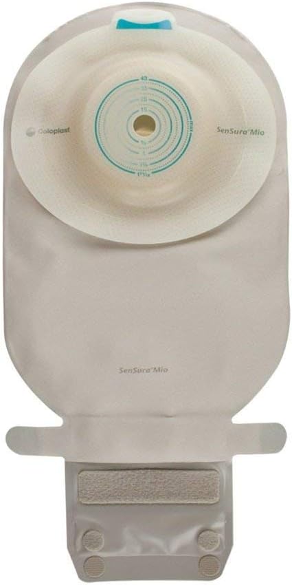 SenSura® Mio 1-Piece, Soft Convex, Wide-Outlet Drainable, Maxi, Transparent, with Filter, Cut-to-Fit 10-50mm - Box of 10