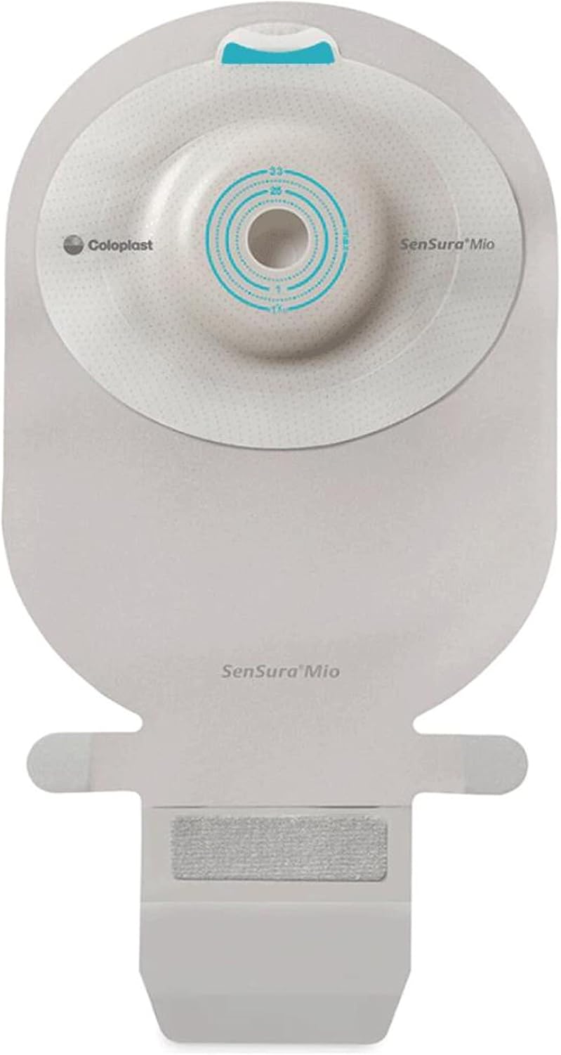 SenSura® Mio 1-Piece, Soft Convex, Wide-Outlet Drainable, Maxi, Transparent, Cut-to-Fit 10mm - Box of 10