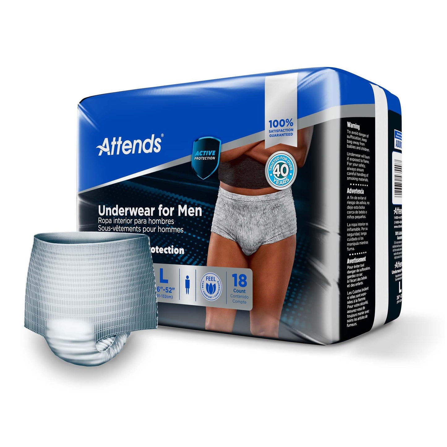 Attends Discreet Underwear for Men