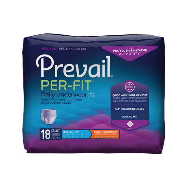UNDERWEAR PROTECTIVE PREVAIL PER-FIT WOMEN 44-58IN CA/4 X 18 - ActivKare