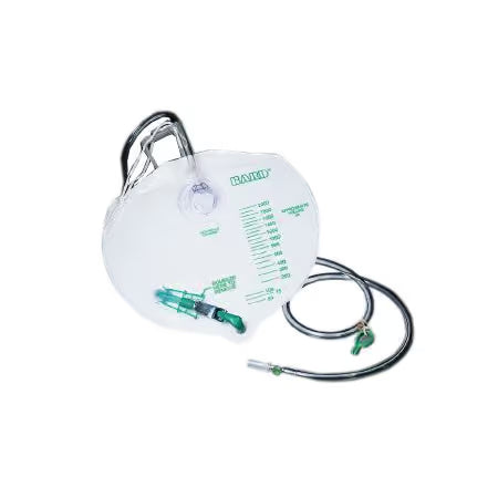 Urine Meter, Center Entry 2500mL Drainage Bag, with EZ-LOK® Sampling Port - Case of 10