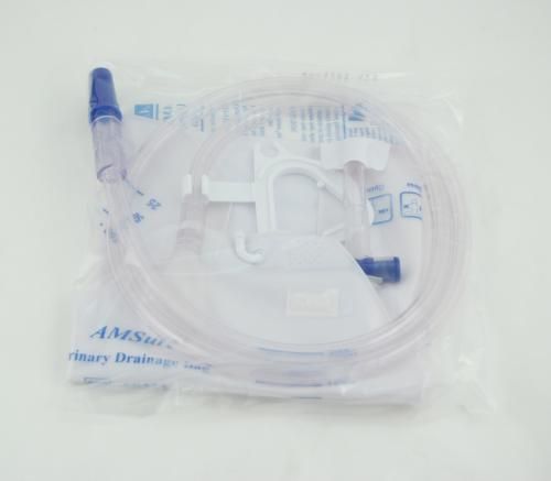 AMSure Urinary Drainage Bag, 2000mL, Anti-Reflux Valve, Sampling Port, Hanger
