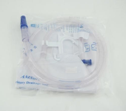 AMSure Urinary Drainage Bag, 2000mL, Anti-Reflux Valve, Sampling Port, Hanger