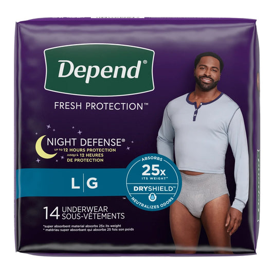 Depend Night Defense Incontinence Underwear for Men - ActivKare