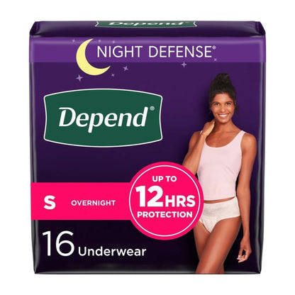 Depend Night Defense Incontinence Underwear for Women