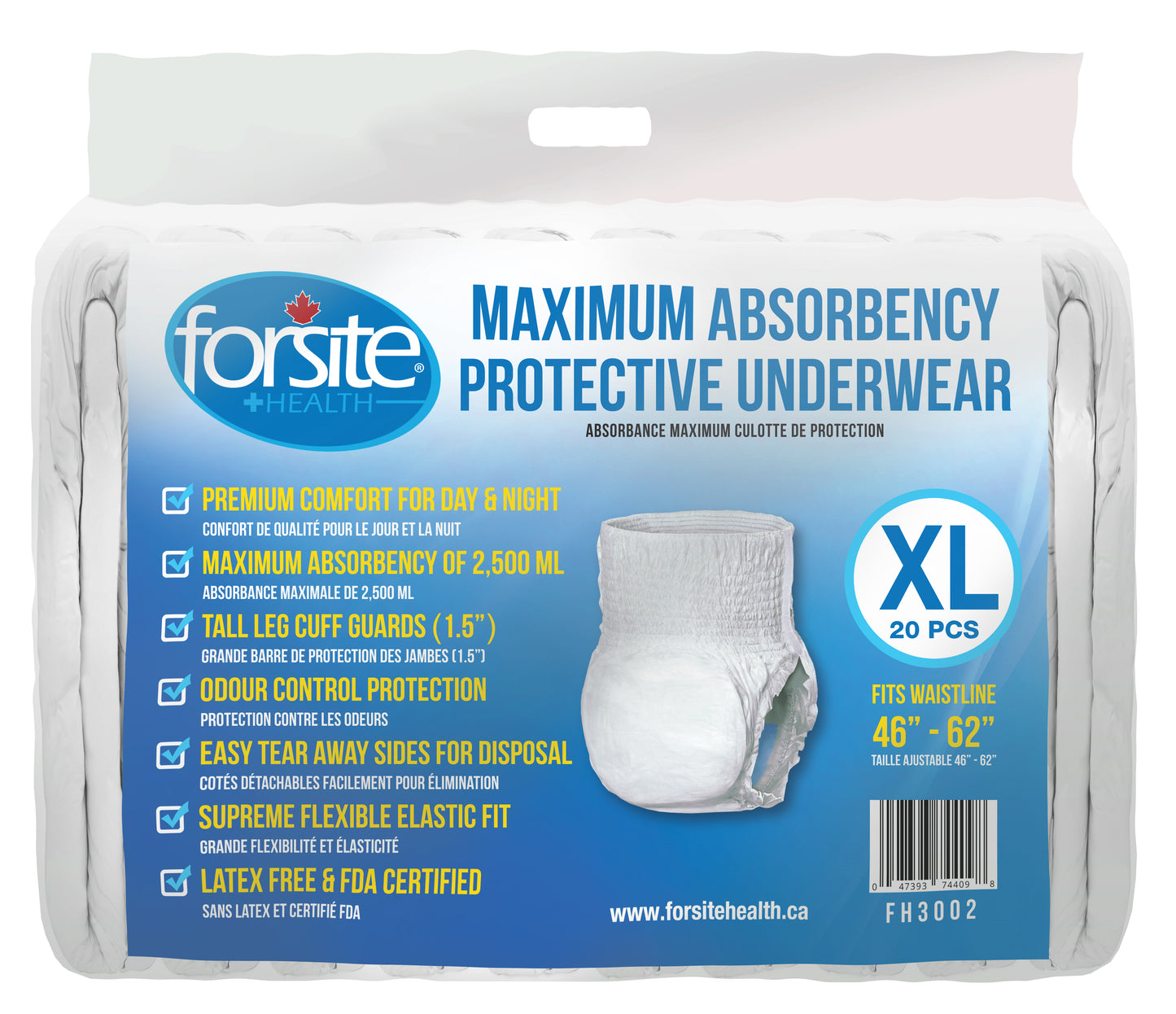 FORSITE Health Maximum Absorbency Protective Underwear