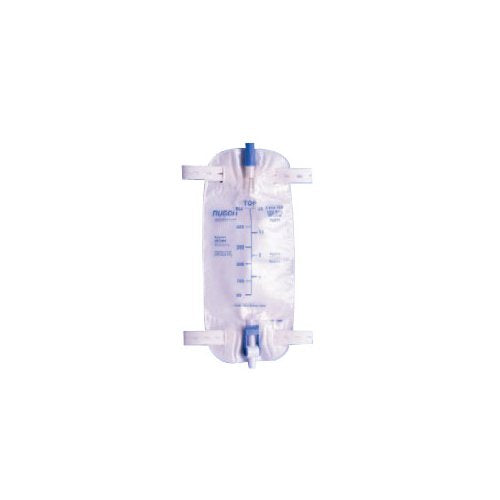 Urine Leg Bag, 19oz, Anti-Reflux, Flip Valve, Easy Tap - Box of 48