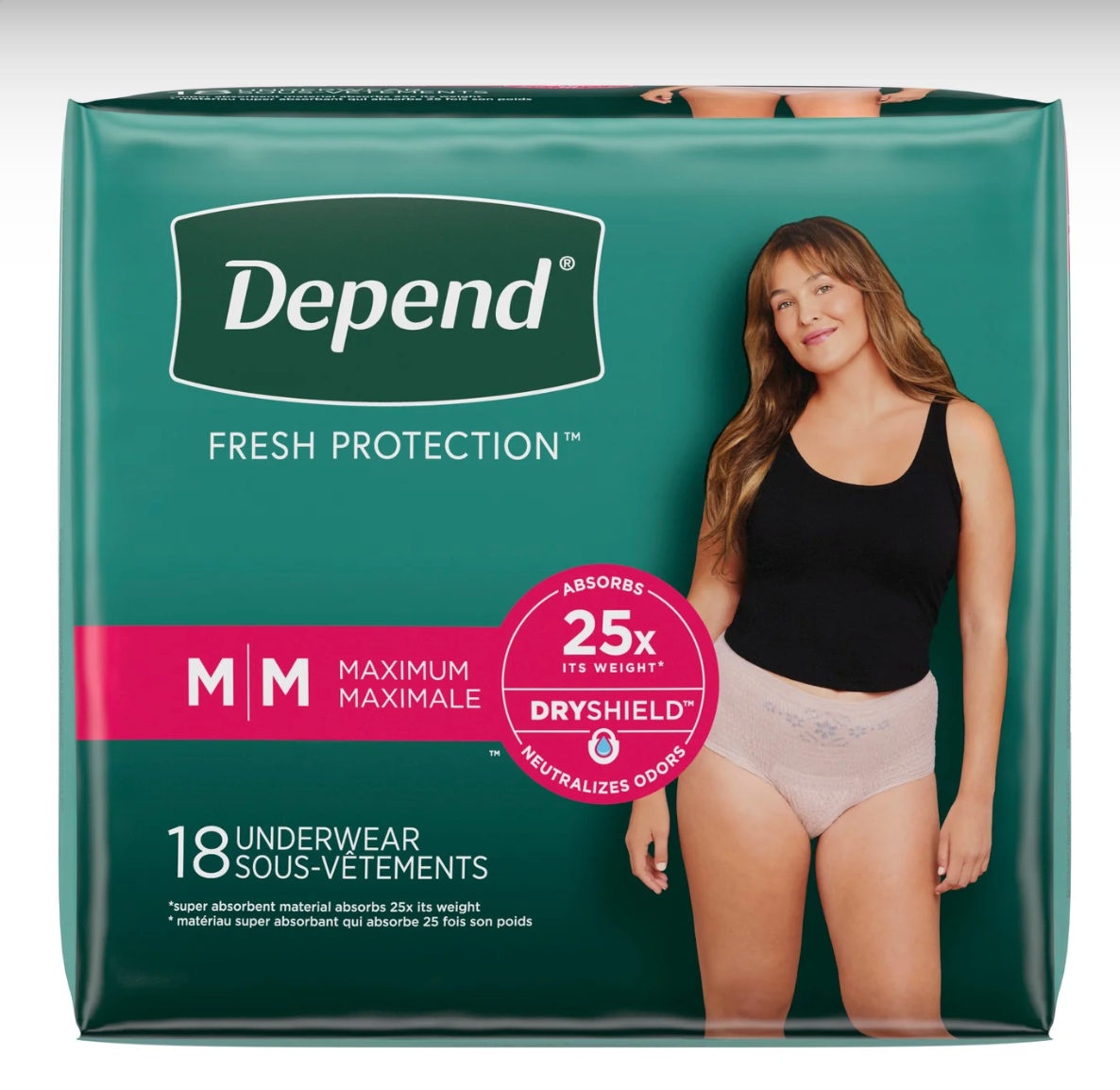 Depend Fresh Protection Incontinence Underwear for Women