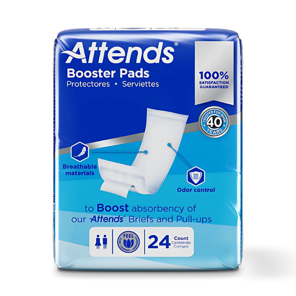 PAD INCONTINENCE ATTENDS BOOSTER CA/8 X 24 BST0192 P135 - ActivKare