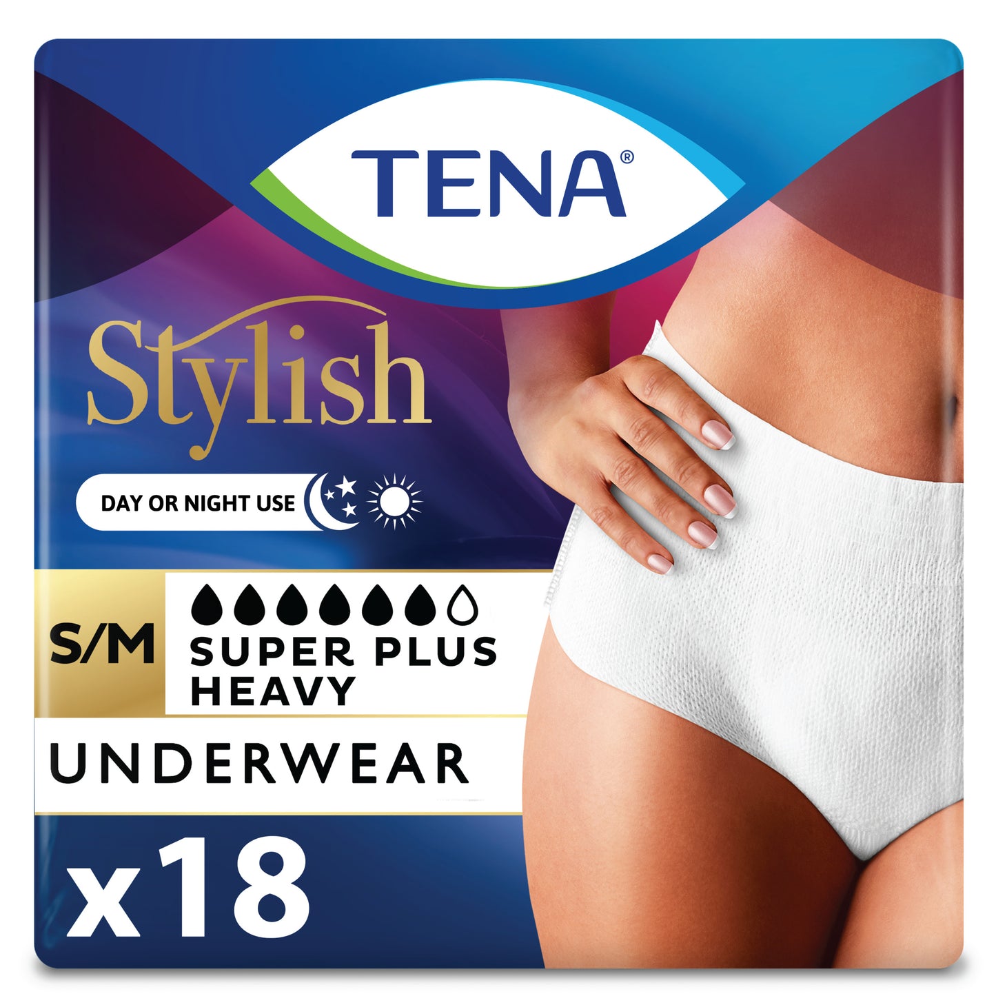 TENA® Stylish Super Plus Incontinence Underwear for Women