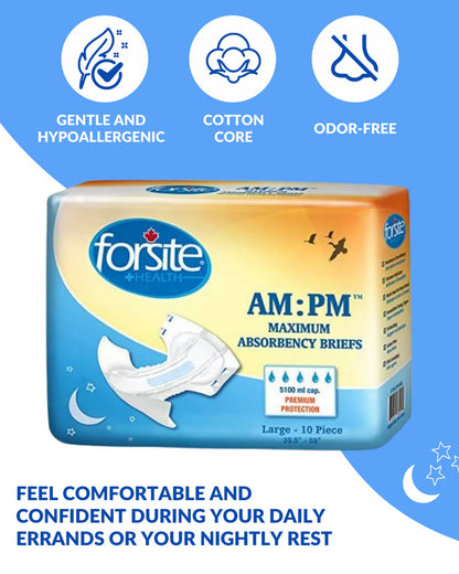 FORSITE AM PM Maximum Adult Briefs - ActivKare