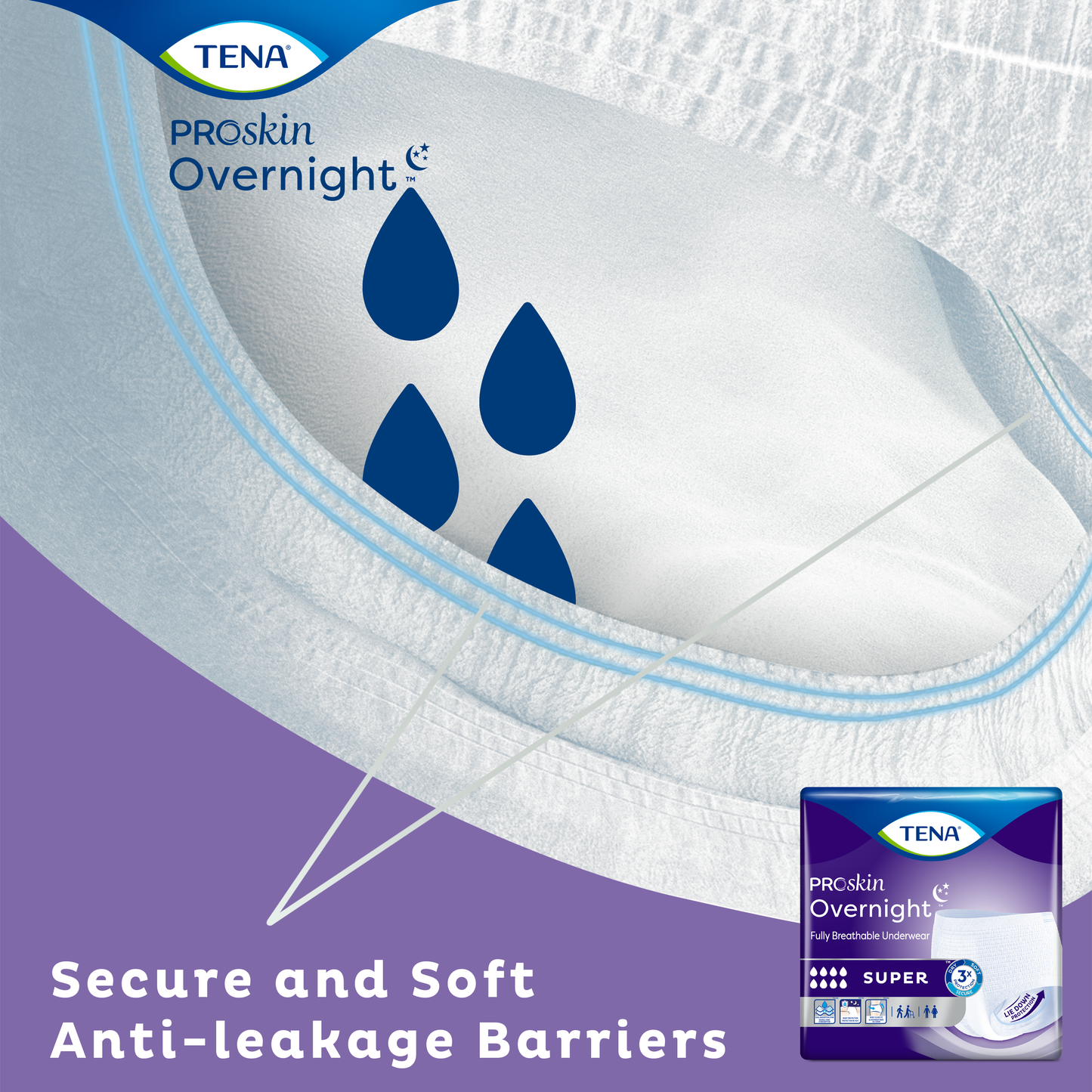 TENA ProSkin Overnight™ Super Protective Incontinence Underwear