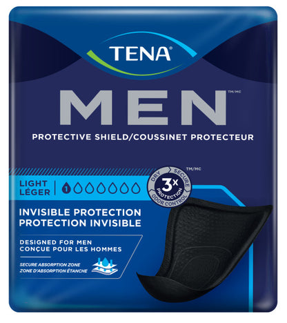 TENA® Incontinence Shields for Men, Extra Light Absorbency