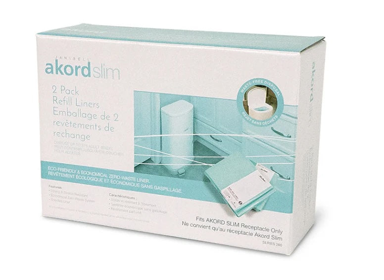 AKORD Refill Bags for SLIM DIAPER REMOVAL SYSTEM 2-Pack