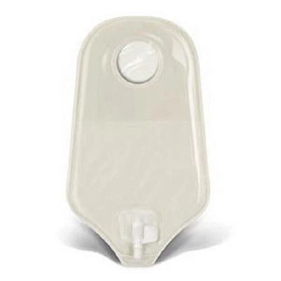 Natura Urostomy Pouch with AccuSeal Tap, Transparent, Size 38mm, 1 1/2in, 10in Length - Box of 10
