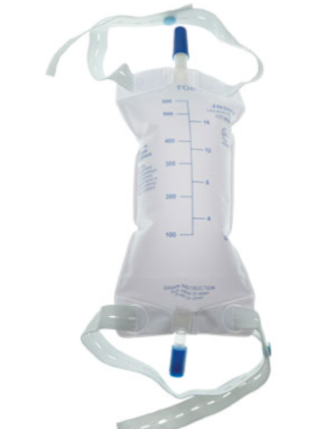 BAG URINE LEG 600ML ANTI-REFLUX W/TWIST VLV L/F STRAPS CS - ActivKare