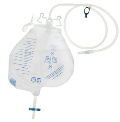 AMSure Urinary Drainage Bag, 2000mL, Anti-Reflux Valve, Sampling Port, Hanger