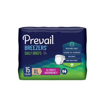 BRIEFS PREVAIL BREEZERS X-LRG 59-64IN BEIGE CA/4 X 15S P56 - ActivKare