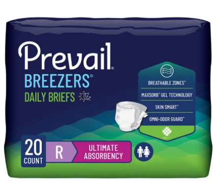 BRIEFS PREVAIL BREEZERS REGULAR 40-49IN LAVDR CA/4 X 20S (BRZ-016) - ActivKare