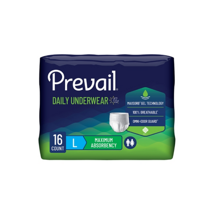 Protective Underwear Prevail Large Super+ Absorbency - 4 Case of 16