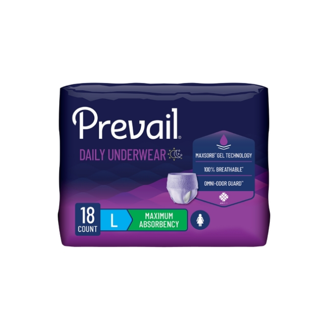 Protective Underwear Classic Fit Women Large 38-50in - 4 Case of 18
