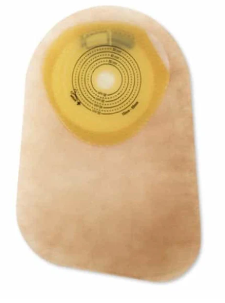 Hollister Premier Ostomy Pouch, 1-Piece, Closed, Flat SoftFlex Barrier, 1in Opening - Box of 30