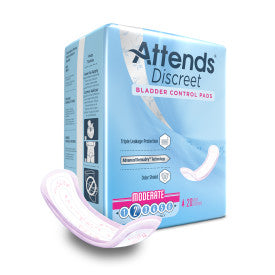 Attends Discreet Moderate Pad 10.5" x 4.25" - 10 Bags of 20 - ActivKare