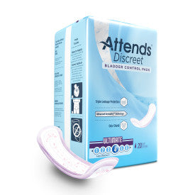 Attends Discreet Ultimate Pad 15" x 5" - 10 Bags of 20 - ActivKare