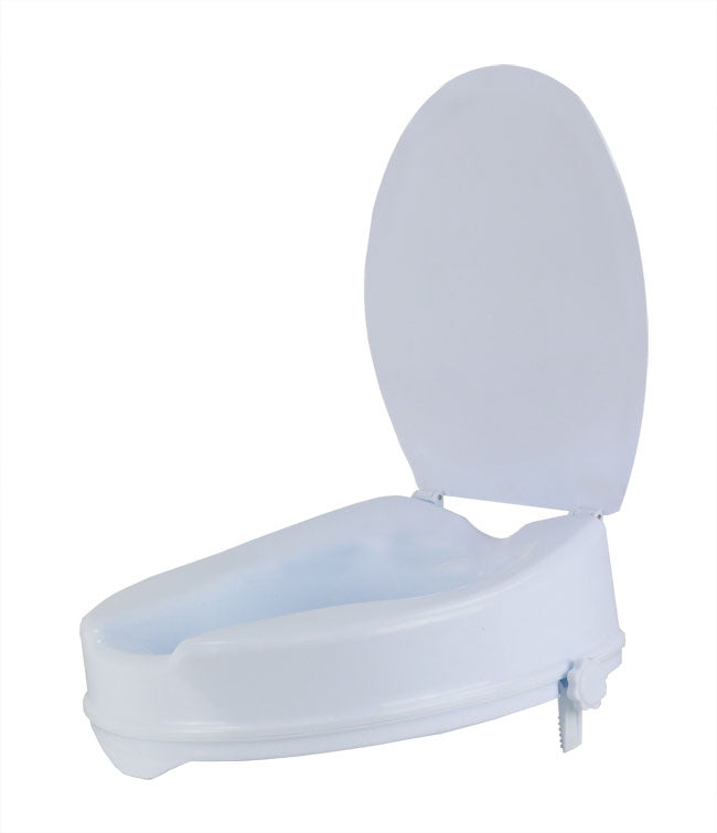 Activkare 4" Raised Toilet Seat with Lid - ActivKare