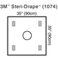 3M™ Steri-Drape™ Wound Edge Protector 1074, 35 IN x 35 IN, Ring diameter 6 5/8 IN (Box of 10) - ActivKare